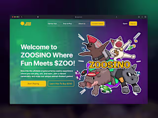 Landing Page for a Web3 Casino Game