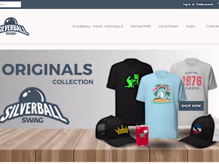 Silverball Swag Ecommerce Website