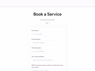 Instant Booking and Payment System for a Pest Control Company