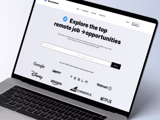Remote jobs Website design | landing page| home page UI |