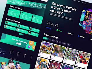 NFT Marketplace Landing Page
