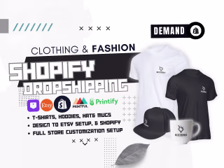 I will brand fashion clothing shopify store for you