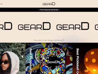 E-commerce Store | gearD Pickleball