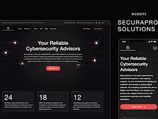 Cybersecurity Website Design - SecuraPro Solutions