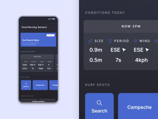 AI Surf Forecast App Concept