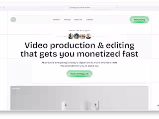 Reelio - A Video & Creative Agency ( Framer Development)