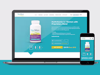 Landing Page for Multivitamin Company