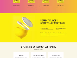 OPOPOP - Popcorn Landing Page