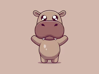 Cute Hippo