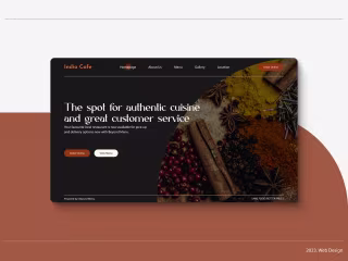 Indian Restaurant Website Redesign | Behance