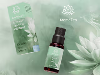 3d Packaging - Essential Oil Branding | Blender