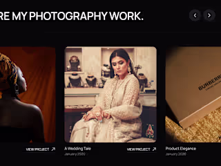 Photography Studio Website