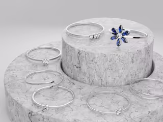 Product Visualization of a Ring Collection