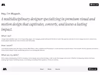Minimal Portfolio Website – A Clean, Impactful Digital Presence