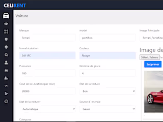 car rental web application