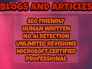 Human Written Blog Writing Service