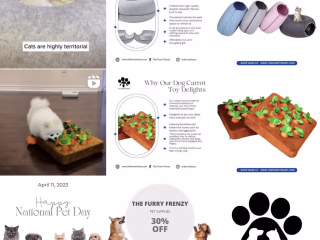 Social media content creation for e-commerce store