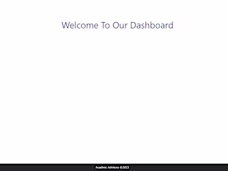 Dashboard for a education system app