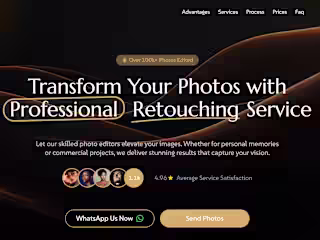 Website Design and Webflow Development for LightHouse Retouch