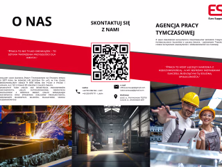 Advertising brochure for an employment agency in Poland