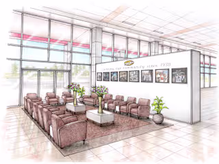 Interior design hand drawings – architectural sketches