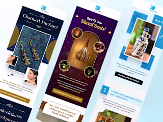 Exclusivelane - Email Design for Diwali Festive Decor Campaign