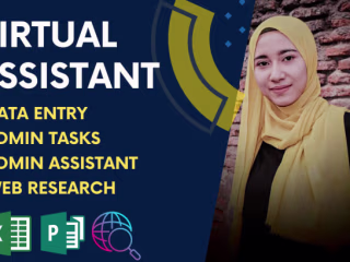 I will virtual assistant for  data entry, admin marketing tasks