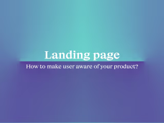 Landing page for Ads Optimization (wip)