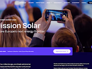 Website for Solar Power Summit