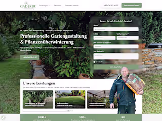 Website Design and Development for Local Gardener