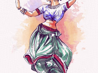 Indian classical dancer 