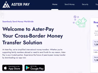 Money transfer solution website UI UX design. Behance portfolio.