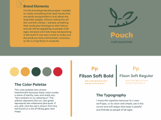 Pouch, Trail Essentials Branding+package Design