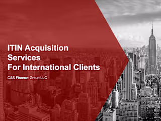 ITIN Acquisition Services for International Clients
