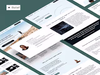 ReliefNow | Full scale Website + Webflow Development