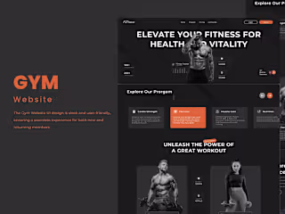 Gym Website Design