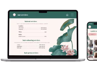 Redesigning the website for Lotus Hair 