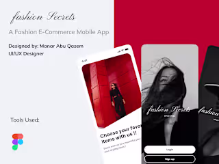 Fashion E-commerce Mobile App- UI/UX Design
