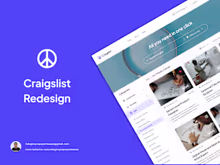 E-commerce Website Redesign (Craigelist)