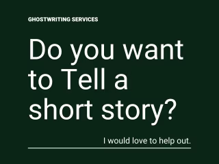 Short Story Writing Project
