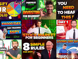 Stocks & Investing Thumbnails Design