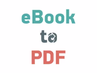 converting eBooks to pdf