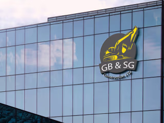 construction company logo design for client 