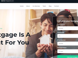 I will design a good looking mortgage website