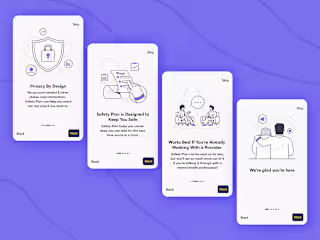 Illustrations & Icons for Safety Plan App