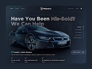 MisSold-io UI design & Webflow Development 