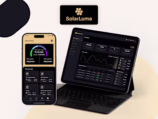 Solar Lume - Web App| Mobile App | Energy | Figma | Animation