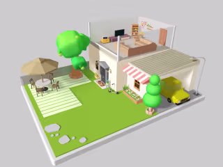 3D | Cartoon House 