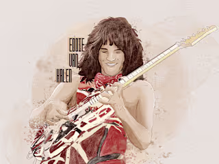 EDDIE VAN HALEN | ILLUSTRATION