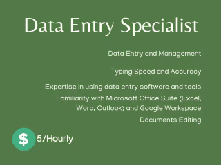 Data Entry Specialist